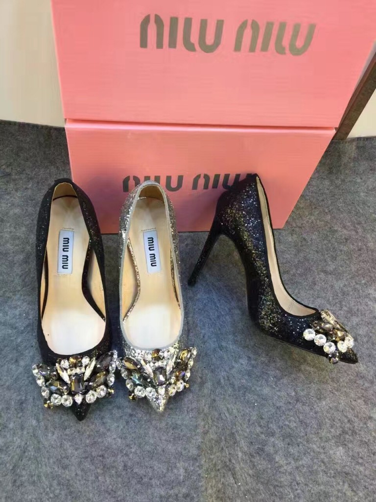 Guốc cao gót miu miu