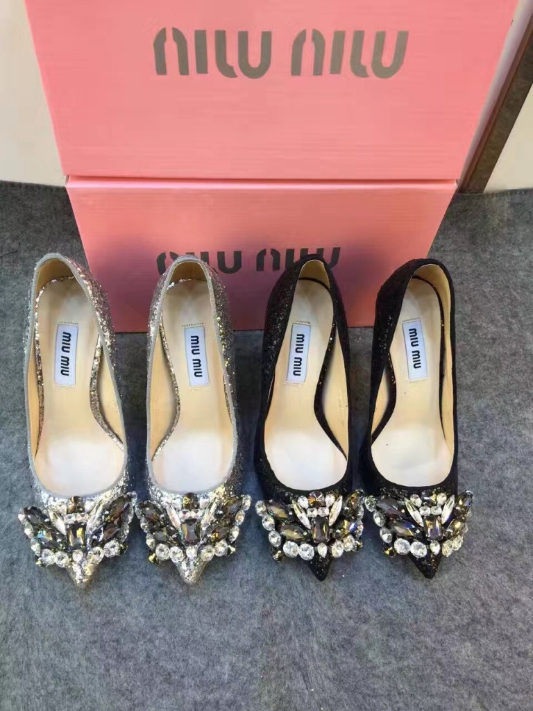 Guốc cao gót miu miu