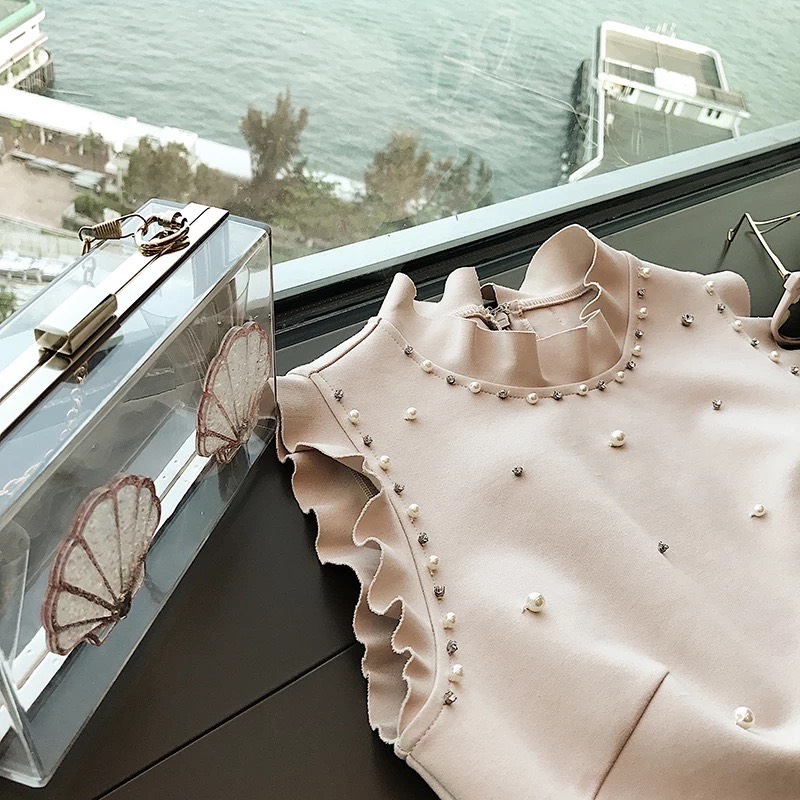 Đầm ôm body ngọc trai