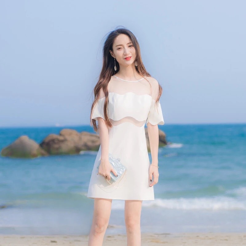 Đầm ôm body gợn sóng