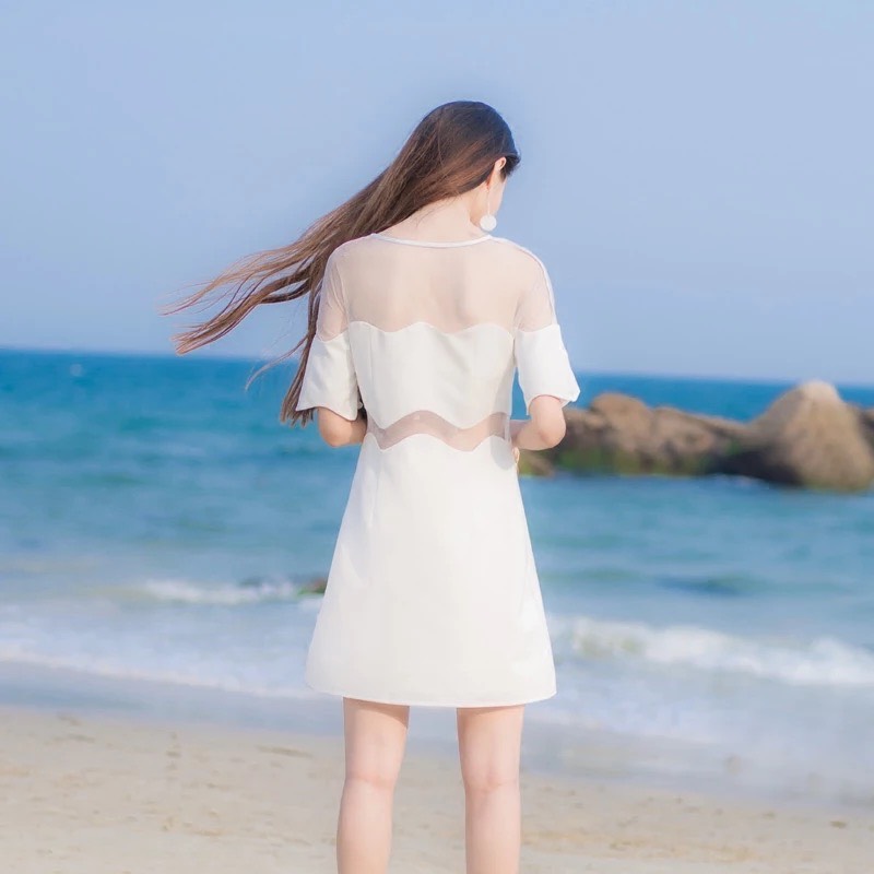 Đầm ôm body gợn sóng