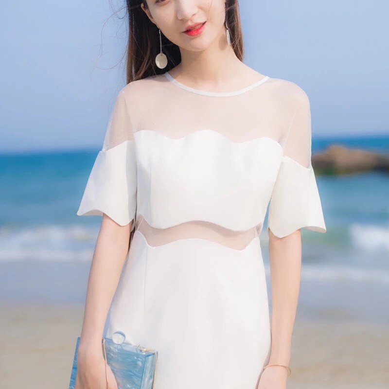 Đầm ôm body gợn sóng