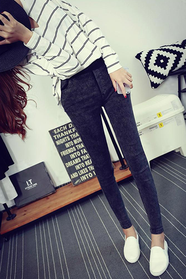 Quần Legging jean thun co dãn cực tốt Quần Legging jean thun co dãn cực tốt