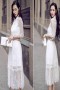 Đầm maxi ren trắng dạo phố Đầm maxi ren trắng dạo phố