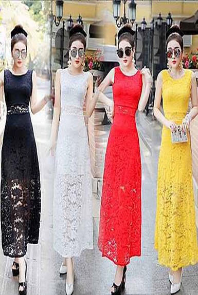 Đầm dự tiệc ren xòe sang trọng Đầm dự tiệc ren xòe sang trọng