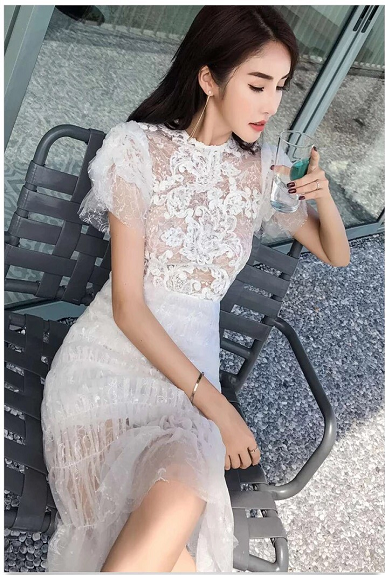 Đầm ôm body ren bèo kim tuyến Đầm ôm body ren bèo kim tuyến