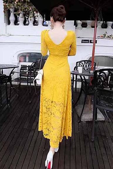 Đầm dự tiệc ren xòe sang trọng Đầm dự tiệc ren xòe sang trọng