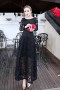 Đầm maxi ren đen quý phái