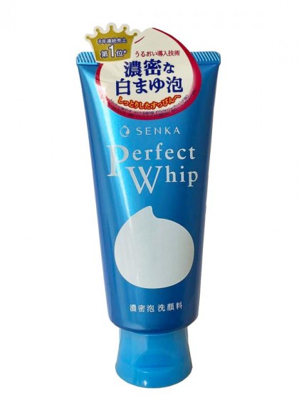 Sữa rửa mặt tạo bọt chiết xuất tơ tằm trắng Senka Perfect Whip 120g