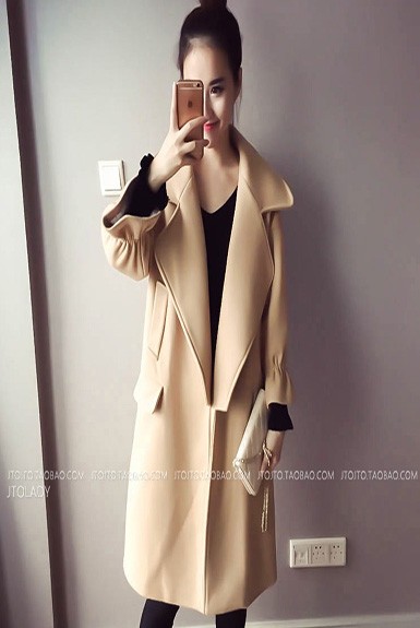 Áo khoác dạ nỉ form dài đang thịnh Áo khoác dạ nỉ form dài đang thịnh