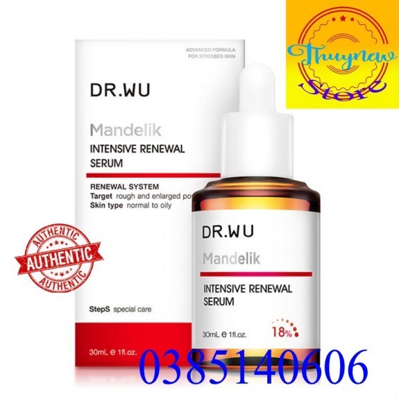 Serum Tái Tạo Da DR.WU MANDELIC ACID Plus & 5% & 18% 15ml & 30ml Bản Đài